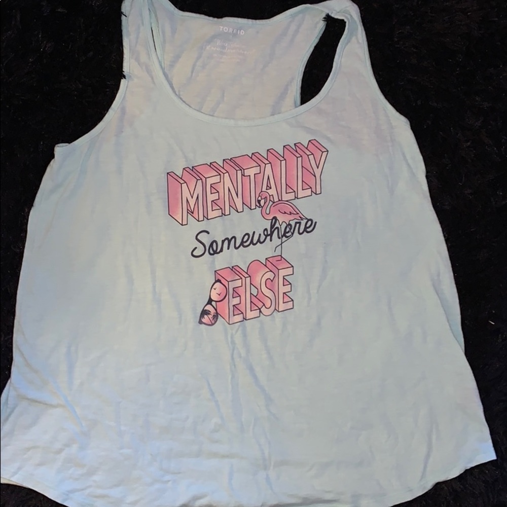 Light blue tank top